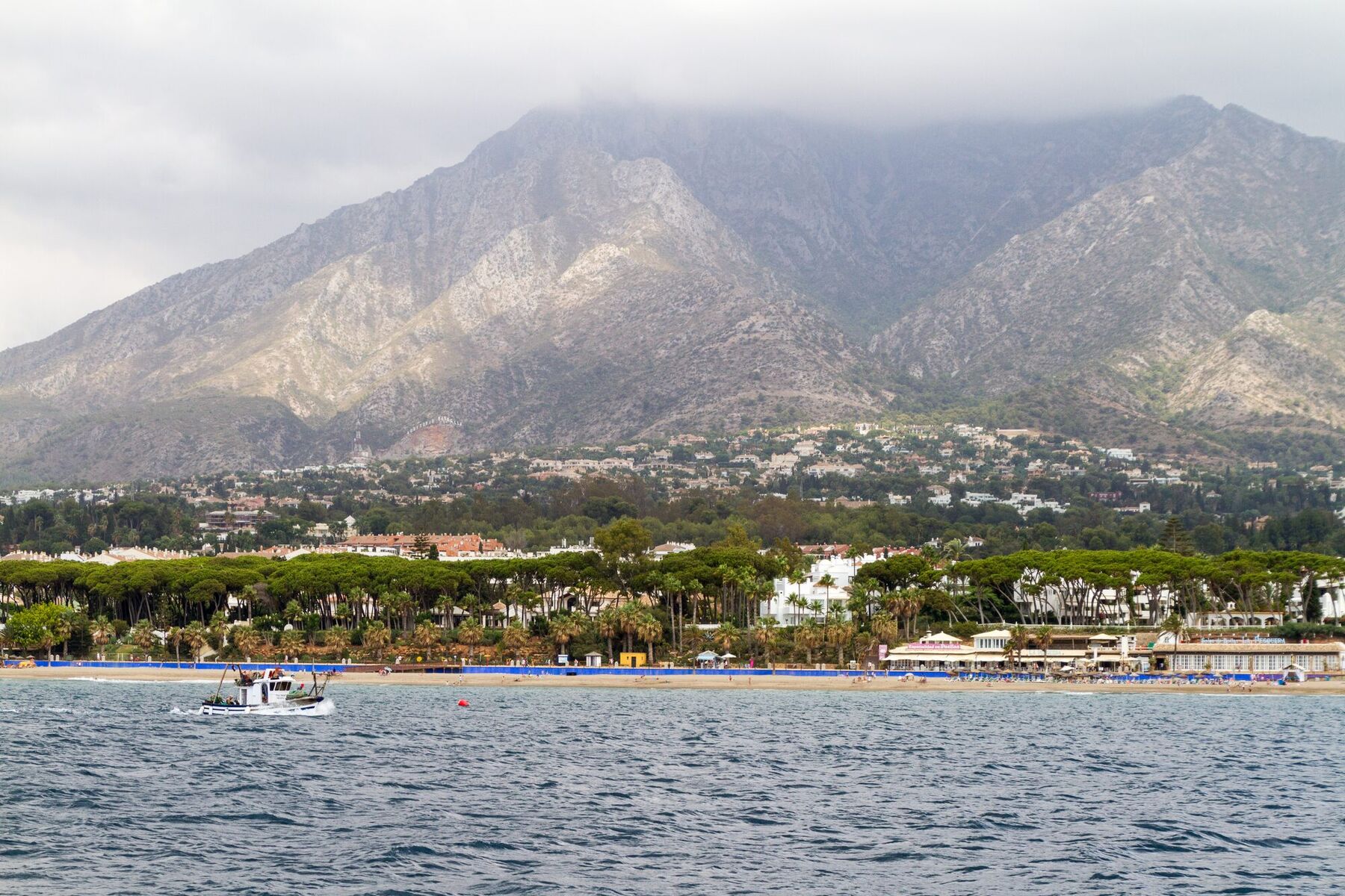 La Concha above the Marbella shore